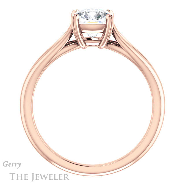 Cushion Cut Forever One Moissanite Engagement Ring #GTJ1183-cushion-fo-r