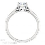 Cushion Cut Forever One Moissanite Engagement Ring #GTJ1183-cushion-fo-w 2 Cushion Cut Forever One Moissanite Engagement Ring #GTJ1183-cushion-fo-w