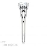 Cushion Cut Forever One Moissanite Engagement Ring #GTJ1183-cushion-fo-w 3 Cushion Cut Forever One Moissanite Engagement Ring #GTJ1183-cushion-fo-w