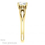 Cushion Cut Forever One Moissanite Engagement Ring #GTJ1183-cushion-fo-y