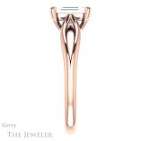 Emerald Cut Forever Brilliant Moissanite Engagement Ring #GTJ1183-emerald-fb-r