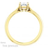 Emerald Cut Forever One Moissanite Engagement Ring #GTJ1183-emerald-fb-y 2 Emerald Cut Forever Brilliant Moissanite Engagement Ring #GTJ1183-emerald-fb-y