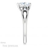 Heart Shaped Forever One Moissanite Engagement Ring #GTJ1183-heart-fb-w 3 Heart Shaped Forever Brilliant Moissanite Engagement Ring #GTJ1183-heart-fb-w