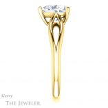 Heart Shaped Forever Brilliant Moissanite Engagement Ring #GTJ1183-heart-fb-y