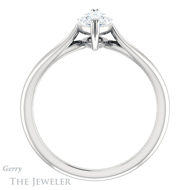 Marquise Cut Forever One Moissanite Engagement Ring #GTJ1183-marquise-fb-w 2 Marquise Cut Forever Brilliant Moissanite Engagement Ring #GTJ1183-marquise-fb-w