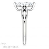 Marquise Cut Forever One Moissanite Engagement Ring #GTJ1183-marquise-fb-w 3 Marquise Cut Forever Brilliant Moissanite Engagement Ring #GTJ1183-marquise-fb-w
