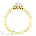 Marquise Cut Forever One Moissanite Engagement Ring #GTJ1183-marquise-fb-y 2 Marquise Cut Forever Brilliant Moissanite Engagement Ring #GTJ1183-marquise-fb-y