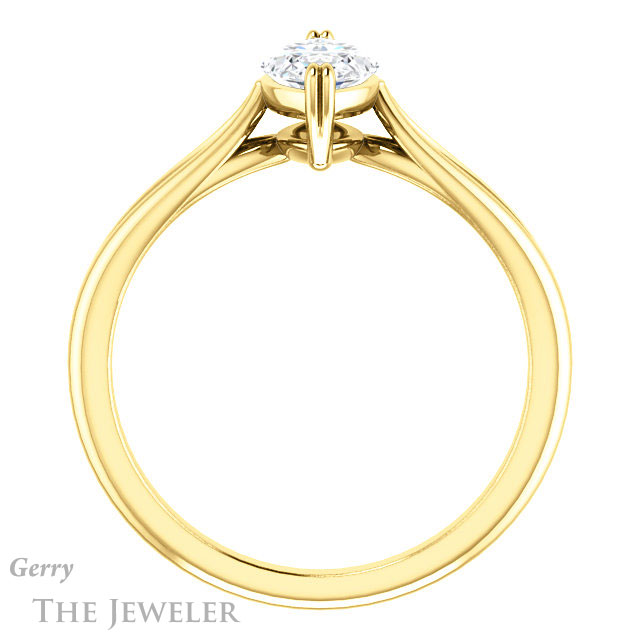 Marquise Cut Forever Brilliant Moissanite Engagement Ring #GTJ1183-marquise-fb-y