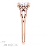 Oval Shaped Forever One Moissanite Engagement Ring #GTJ1183-oval-fo-r 3 Oval Shaped Forever One Moissanite Engagement Ring #GTJ1183-oval-fo-r