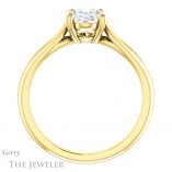 Oval Shaped Forever One Moissanite Engagement Ring #GTJ1183-oval-fo-y 2 Oval Shaped Forever One Moissanite Engagement Ring #GTJ1183-oval-fo-y