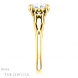 Oval Shaped Forever One Moissanite Engagement Ring #GTJ1183-oval-fo-y 3 Oval Shaped Forever One Moissanite Engagement Ring #GTJ1183-oval-fo-y