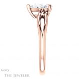 Pear Shaped Forever One Moissanite Engagement Ring #GTJ1183-pear-fb-r 3 Pear Shaped Forever Brilliant Moissanite Engagement Ring #GTJ1183-pear-fb-r