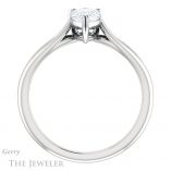 Pear Shaped Forever Brilliant Moissanite Engagement Ring #GTJ1183-pear-fb-w