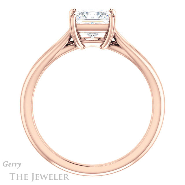 Princess Cut Forever One Moissanite Engagement Ring #GTJ1183-square-fo-r