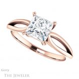 Princess Cut Forever One Moissanite Engagement Ring #GTJ1183-square-fo-r