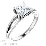 Princess Cut Forever One Moissanite Engagement Ring #GTJ1183-square-fo-w