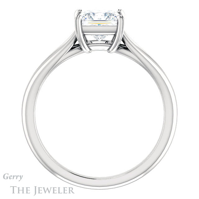 Princess Cut Forever One Moissanite Engagement Ring #GTJ1183-square-fo-w