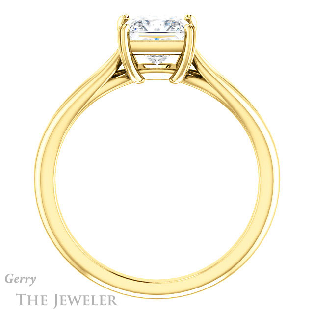 Princess Cut Forever One Moissanite Engagement Ring #GTJ1183-square-fo-y