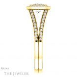 Emerald Cut Forever Brilliant Moissanite Engagement Ring #GTJ1184-emerald-fb-y