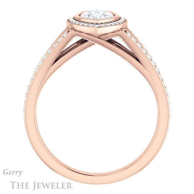 Marquise Cut Forever One Moissanite Engagement Ring #GTJ1184-marquise-fb-r 2 Marquise Cut Forever Brilliant Moissanite Engagement Ring #GTJ1184-marquise-fb-r