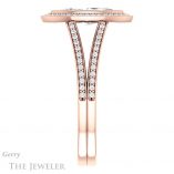 Marquise Cut Forever One Moissanite Engagement Ring #GTJ1184-marquise-fb-r 3 Marquise Cut Forever Brilliant Moissanite Engagement Ring #GTJ1184-marquise-fb-r