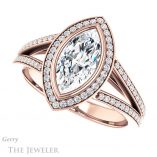 Marquise Cut Forever One Moissanite Engagement Ring #GTJ1184-marquise-fb-r 5 Marquise Cut Forever Brilliant Moissanite Engagement Ring #GTJ1184-marquise-fb-r