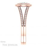 Oval Shaped Forever One Moissanite Engagement Ring #GTJ1184-oval-fo-r
