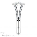 Oval Shaped Forever One Moissanite Engagement Ring #GTJ1184-oval-fo-w 3 Oval Shaped Forever One Moissanite Engagement Ring #GTJ1184-oval-fo-w