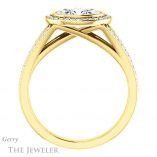 Oval Shaped Forever One Moissanite Engagement Ring #GTJ1184-oval-fo-y 2 Oval Shaped Forever One Moissanite Engagement Ring #GTJ1184-oval-fo-y