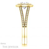 Round Cut Forever One Moissanite Engagement Ring #GTJ1184-round-fo-y 3 Round Cut Forever One Moissanite Engagement Ring #GTJ1184-round-fo-y