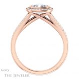 Cushion Cut Forever One Moissanite Engagement Ring #GTJ1190-cushion-fo-r