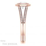 Cushion Cut Forever One Moissanite Engagement Ring #GTJ1190-cushion-fo-r