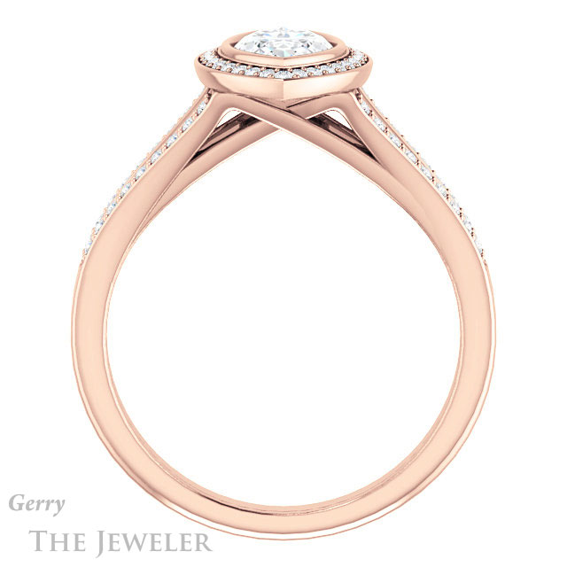Marquise Cut Forever Brilliant Moissanite Engagement Ring #GTJ1190-marquise-fb-r