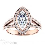 Marquise Cut Forever Brilliant Moissanite Engagement Ring #GTJ1190-marquise-fb-r