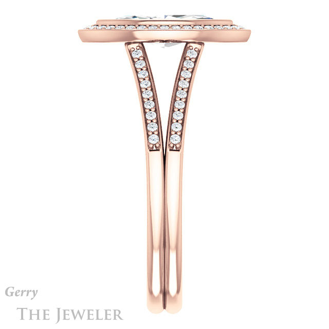 Marquise Cut Forever Brilliant Moissanite Engagement Ring #GTJ1190-marquise-fb-r