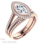 Marquise Cut Forever Brilliant Moissanite Engagement Ring #GTJ1190-marquise-fb-r