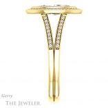 Marquise Cut Forever Brilliant Moissanite Engagement Ring #GTJ1190-marquise-fb-y