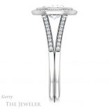 Oval Shaped Forever One Moissanite Engagement Ring #GTJ1190-oval-fo-w 3 Oval Shaped Forever One Moissanite Engagement Ring #GTJ1190-oval-fo-w