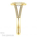 Oval Shaped Forever One Moissanite Engagement Ring #GTJ1190-oval-fo-y 3 Oval Shaped Forever One Moissanite Engagement Ring #GTJ1190-oval-fo-y