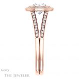 Round Cut Forever One Moissanite Engagement Ring #GTJ1190-round-fo-r 3 Round Cut Forever One Moissanite Engagement Ring #GTJ1190-round-fo-r