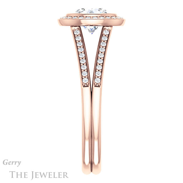 Round Cut Forever One Moissanite Engagement Ring #GTJ1190-round-fo-r 3 Round Cut Forever One Moissanite Engagement Ring #GTJ1190-round-fo-r