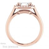Emerald Cut Forever Brilliant Moissanite Engagement Ring #GTJ1191-emerald-fb-r