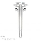 Emerald Cut Forever Brilliant Moissanite Engagement Ring #GTJ1191-emerald-fb-w