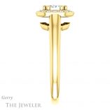 Emerald Cut Forever Brilliant Moissanite Engagement Ring #GTJ1191-emerald-fb-y
