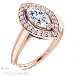 Marquise Cut Forever One Moissanite Engagement Ring #GTJ1191-marquise-fb-r 4 Marquise Cut Forever Brilliant Moissanite Engagement Ring #GTJ1191-marquise-fb-r