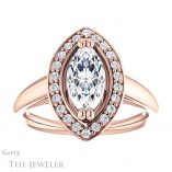 Marquise Cut Forever One Moissanite Engagement Ring #GTJ1191-marquise-fb-r 1 Marquise Cut Forever Brilliant Moissanite Engagement Ring #GTJ1191-marquise-fb-r