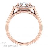 Oval Shaped Forever One Moissanite Engagement Ring #GTJ1191-oval-fo-r