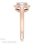 Oval Shaped Forever One Moissanite Engagement Ring #GTJ1191-oval-fo-r