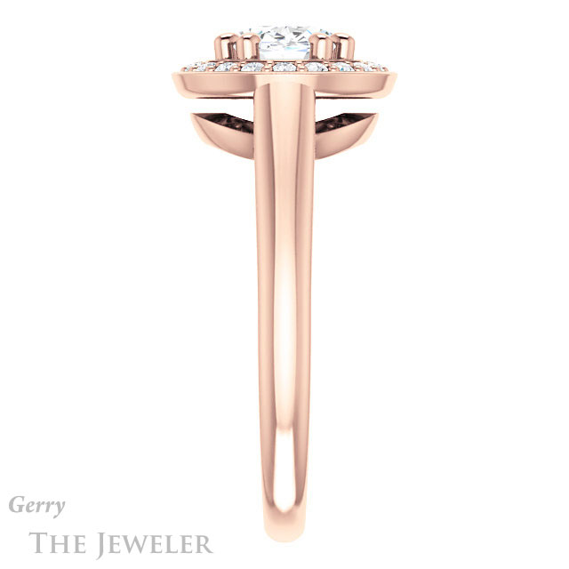 Oval Shaped Forever One Moissanite Engagement Ring #GTJ1191-oval-fo-r