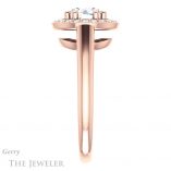 Round Cut Forever One Moissanite Engagement Ring #GTJ1191-round-fo-r